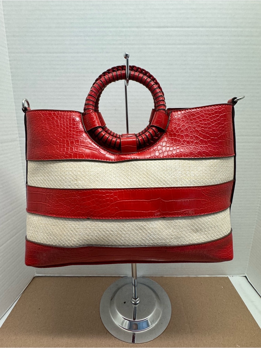 Carlos Santana Woven Tote / Crossbody Bag